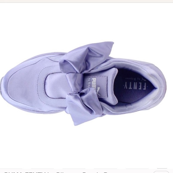PUMA FENTY Purple Bow Sneakers NEW NWT - Picture 4 of 9